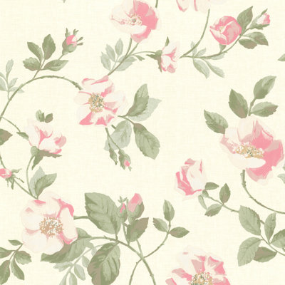 Hazelwood Home Novelty Hearts Sidewall 10m x 52cm Wallpaper Roll